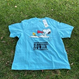 New Peanuts x Levis Collaboration Snoopy Woodstock Rowin’ Shirt Size XL